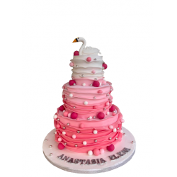 Tort Botez lebada