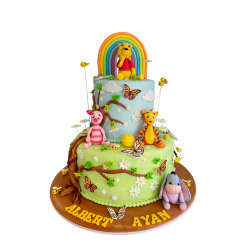 Tort Botez bebe Winnie the Pooth 2
