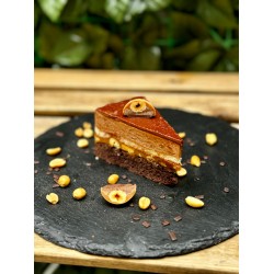 Mousse de ciocolata si caramel sarat