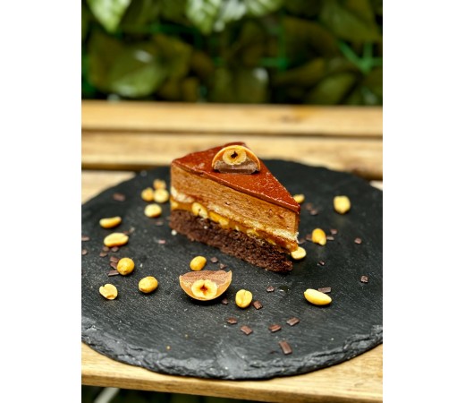 Mousse de ciocolata si caramel sarat