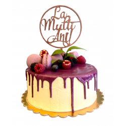 Tort Aniversar Macarons Mov 2