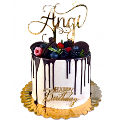 Tort Aniversar Alb Negru