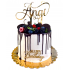 Tort Aniversar Alb Negru