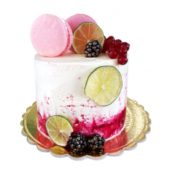 Tort Aniversar Pink Macarons