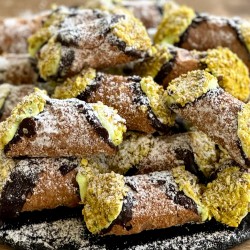 Mini Cannoli cu Fistic