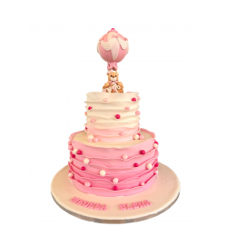 Tort Botez ursulet roz 2