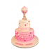 Tort Botez ursulet roz 2