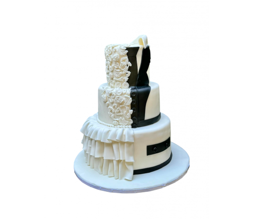Tort Nunta rochie & costum